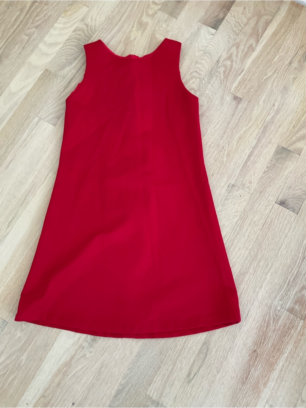 Girls' Red Sleeveless Formal Dress